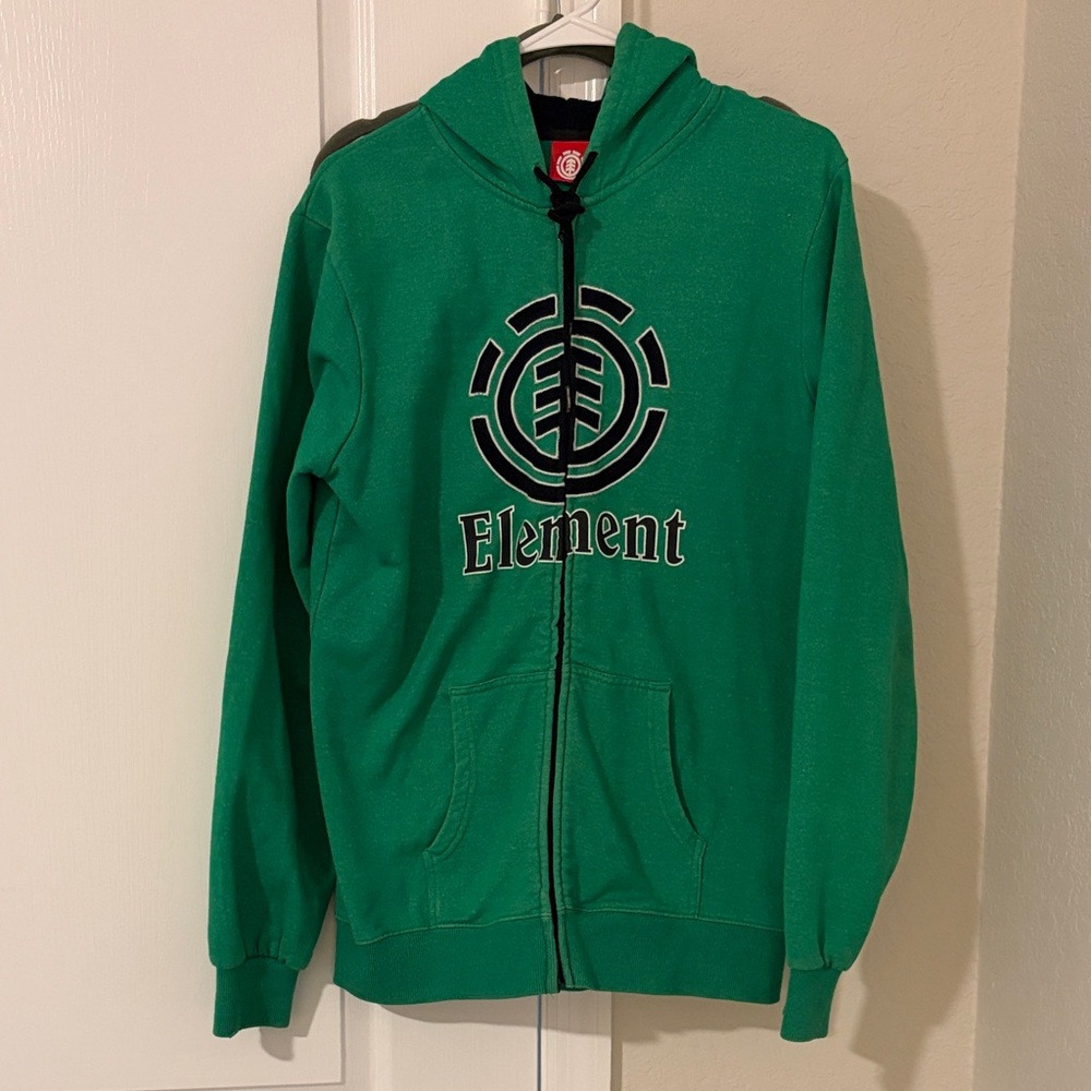 Element Vibrant Green Zip-Up Hoodie